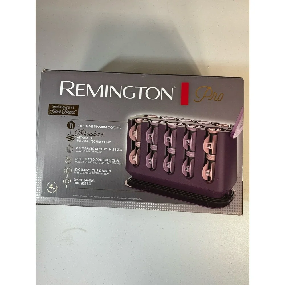 Remington Pro Hair Setter Hot Rollers, Curlers With Thermaluxe Advanced Thermal